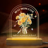Best Mom Ever - Family Personalized Custom Shaped 3D LED Light - Mother's Day, Gift For Mom