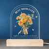 Best Mom Ever - Family Personalized Custom Shaped 3D LED Light - Mother's Day, Gift For Mom