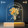 Best Mom Ever - Family Personalized Custom Shaped 3D LED Light - Mother's Day, Gift For Mom