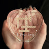 The Heart Of Our Family - Family Personalized Custom 3D Crystal Heart Shaped - Gift For Family Members