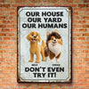 Keep Calm And Love Dogs - Dog Personalized Custom Home Decor Metal Sign - House Warming Gift For Pet Owners, Pet Lovers