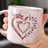 A Mother's Love Knows No Bounds - Family Personalized Custom Marble Mug - Mother's Day, Gift For Mom, Grandma