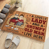 A Lifetime Of Love, Laughter - Couple Personalized Custom Home Decor Decorative Mat - House Warming Gift For Husband Wife, Anniversary