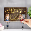 Keys Always In Place - Couple Personalized Custom Acrylic Puzzle Key Holder - House Warming Gift For For Husband Wife, Anniversary