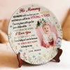 Custom Photo Our First Miracle, Our Forever Love - Family Personalized Custom Ceramic Plate - Mother's Day, Baby Shower Gift, Gift For First Mom