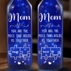 You Are The Piece That Holds Us Together - Family Personalized Custom Blue Bottle Lamp - Mother's Day, Gift For Mom, Grandma