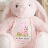 Bunny Trails Lead To Happiness - Family Personalized Custom Easter Bunny Plush - Easter Gift For Baby Kids, Newborn Baby