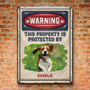 Custom Photo Trespassers Will Be Licked - Dog & Cat Personalized Custom 3D Inflated Effect Printed Home Decor Metal Sign - House Warming Gift For Pet Owners, Pet Lovers