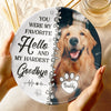 Custom Photo Your Paw Prints Are Forever On My Heart - Memorial Personalized Custom Ceramic Plate - Sympathy Gift For Pet Owners, Pet Lovers