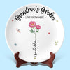 There’s No Place Like Grandma’s Love - Family Personalized Custom Ceramic Plate - Mother's Day, Gift For Mom, Grandma