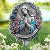 You Are Never Alone - Memorial Personalized Custom Stain Glass Style Acrylic Garden Stake - Sympathy Gift For Family Members