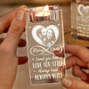 Custom Photo In Your Light, I Find Love - Couple Personalized Custom 3D Crystal Photo Laser Engraved, Crystal Candle Holder - Gift For Husband Wife, Anniversary