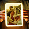 Custom Photo Every Moment With You Is A Gift - Couple Personalized Custom LED Mirror Frame Lamp - Gift For Husband Wife, Anniversary