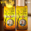 Custom Photo Love Lives On, Even After Goodbye - Memorial Personalized Custom LED Projection Flameless Candle - Sympathy Gift For Family Members