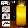 Where Love Grows, Grandkids Blossom - Family Personalized Custom LED Projection Flameless Candle - Gift For Grandma, Grandpa, Grandkid