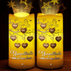 Where Love Grows, Grandkids Blossom - Family Personalized Custom LED Projection Flameless Candle - Gift For Grandma, Grandpa, Grandkid