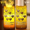 Where Love Grows, Grandkids Blossom - Family Personalized Custom LED Projection Flameless Candle - Gift For Grandma, Grandpa, Grandkid