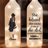 The Future Is Bright, Just Like You - Family Personalized Custom Bottle Lamp - Graduation Gift For Family Members, Siblings, Brothers, Sisters