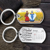 The Moment Your Heart Stopped, Mine Changed Forever - Memorial Personalized Custom Keychain - Sympathy Gift For Family Members