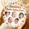Custom Photo Grandma’s Sweetest Taste Testers - Family Personalized Custom Ceramic Plate - Mother's Day, Gift For Mom, Grandma