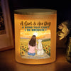 Together Beyond Time - Dog Personalized Custom Printed Glass Jar With LED Candle - Gift For Pet Owners, Pet Lovers