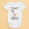 A Love As Pure As A Mother’s Touch - Family Personalized Custom Baby Onesie - Mother's Day, Baby Shower Gift, Gift For First Mom
