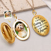 Custom Photo You Left Paw Prints On My Heart - Memorial Personalized Custom Locket Necklace - Sympathy Gift For Pet Owners, Pet Lovers