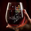 Mom’s Love Binds Us Forever - Family Personalized Custom Wine Glass - Mother's Day, Gift For Mom, Grandma