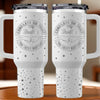 Not Everyone Gets A Brother Like Me, Lucky You - Family Personalized Custom Engraved 40oz Tumbler With Handle - Gift For Family Members, Siblings, Brothers, Cousins, Best Friends