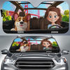 On The Road To Paw-Sibilities - Dog & Cat Personalized Custom Auto Windshield Sunshade, Car Window Protector - Mother's Day, Gift For Pet Owners, Pet Lovers