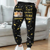 Diploma In Hand, Bedtime Begins - Family Personalized Custom Unisex Sweatpants - Graduation Gift For Family Members, Siblings, Brothers, Sisters