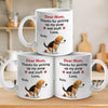 Messy Love, Unconditional Thanks - Dog Personalized Custom Mug - Mother's Day, Gift For Pet Owners, Pet Lovers