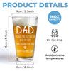 I Woof You More Than Treats - Dog Personalized Custom Beer Glass - Father's Day, Gift For Pet Owners, Pet Lovers