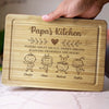 Where Food Meets Family - Family Personalized Custom Engraved Wooden Cutting Board - Father's Day, Gift For Dad, Grandpa