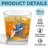 Retired And Loving It - Coworker Personalized Custom Square Whiskey Glass - Appreciation, Retirement Gift For Coworkers, Work Friends, Colleagues
