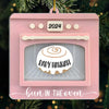 Awaiting Our Little Bundle Of Joy This Christmas - Family Personalized Custom Ornament - Acrylic Custom Shaped - Christmas Gift For Baby Kids, Newborn Baby
