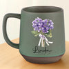 A Soul As Gentle As Petals - Family Personalized Custom Printed Stoneware 12oz Mug - Gift For Yourself, Best Friends, Siblings, Family Members