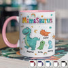 Roaring Love From Mom - Family Personalized Custom 3D Inflated Effect Printed Accent Mug - Mother's Day, Gift For Mom, Grandma