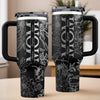Every Sip, A Reminder Of Her Love - Family Personalized Custom Engraved 40oz Tumbler With Handle - Mother's Day, Gift For Mom, Grandma