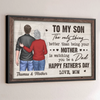 Watching You Become A Dad Has Been My Proudest Moment - Family Personalized Custom Horizontal Poster - Father's Day, Gift For Son