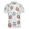 Custom Photo Best Dad By Par - Family Personalized Custom All Over Print Polo Shirt - Father's Day, Gift For Dad, Sport Lovers, Sport Players