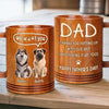 Thanks For Dealing With Our Mess, Dad - Dog Personalized Custom Wooden Mug - Father's Day, Gift For Dad, Pet Owners, Pet Lovers
