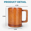 Thanks For Dealing With Our Mess, Dad - Dog Personalized Custom Wooden Mug - Father's Day, Gift For Dad, Pet Owners, Pet Lovers