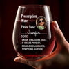 Custom Photo Doctor’s Orders, Sip And Relax - Family Personalized Custom Wine Glass - Gift For Yourself, Best Friends, Siblings, Family Members