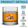 I Wag My Tail For You Every Day, Dad - Dog Personalized Custom Whiskey Glass - Father's Day, Gift For Pet Owners, Pet Lovers