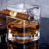 You Age Like Fine Whiskey - Family Personalized Custom Whiskey Glass With Cigarette Holder - Father's Day, Gift For Dad, Grandpa