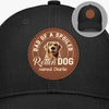 Messy Fur, Full Heart - Dog Personalized Custom Round Leather Patch Hat - Father's Day, Gift For Pet Owners, Pet Lovers