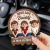 Drive Back To Our Love - Family Personalized Custom Car Visor Clip - Father's Day, Gift For Dad, Grandpa