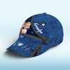 Grandpa And His Stars - Family Personalized Custom Hat, All Over Print Classic Cap - Father's Day, Gift For Dad, Grandpa