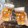 From Your Balls To Your Heart - Family Personalized Custom Beer Glass - Father's Day, Gift For Dad